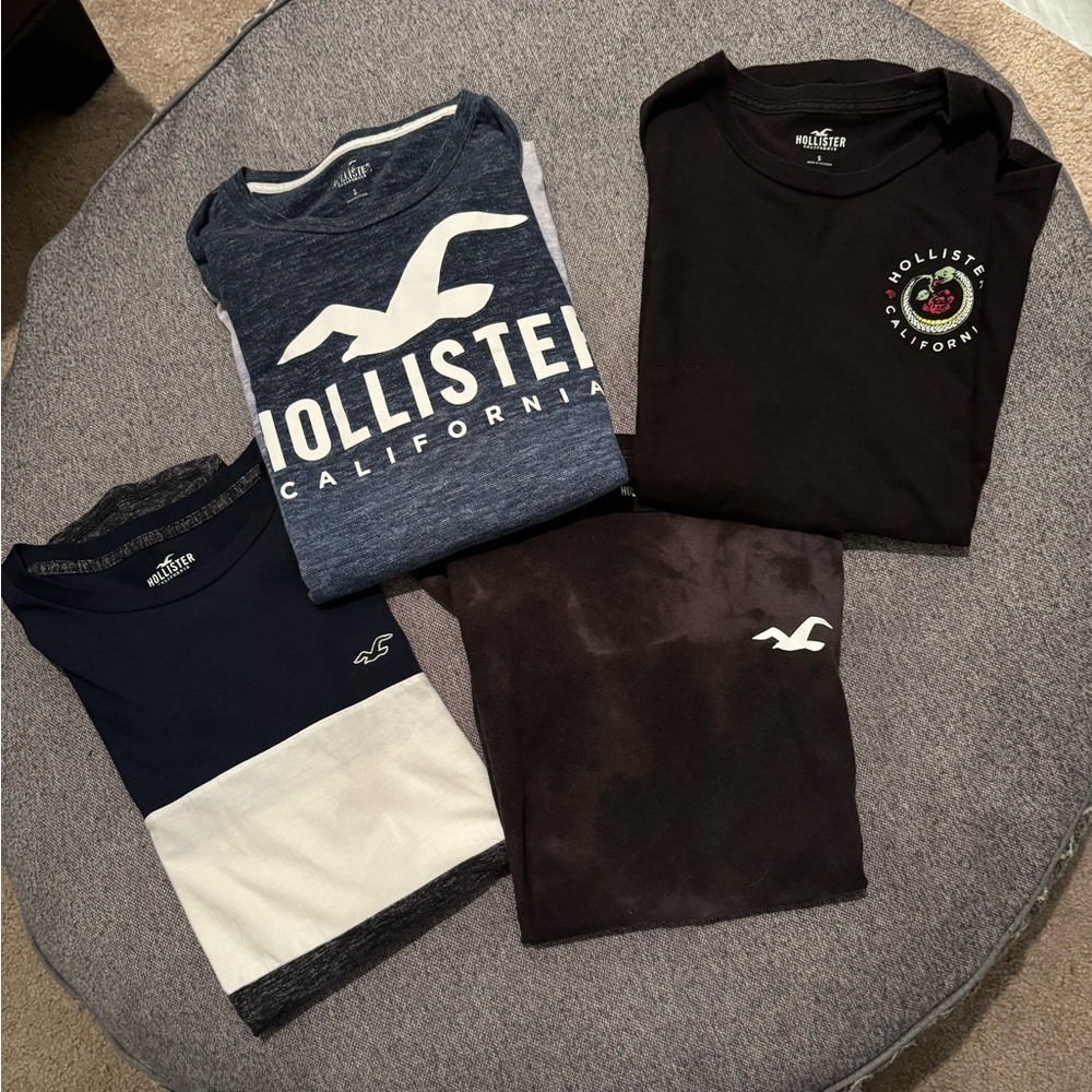Lot of 4 Hollister EUC, Men’s small, long sleeved shirts
